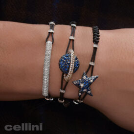White Diamond Bar Bracelet