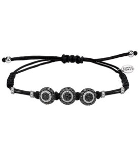 3 Black Diamond Evil Eyes Bracelet