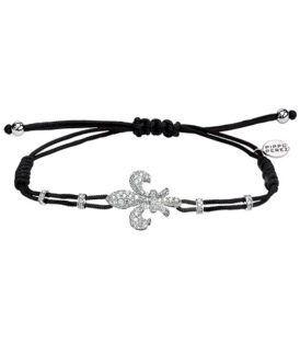 White Diamond Fleur-de-Lis Bracelet