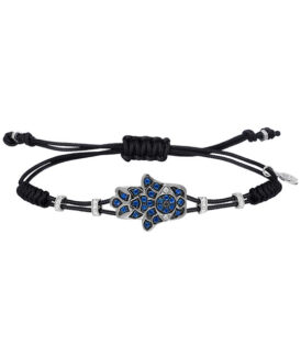 Blue Sapphire Fatima Hand Bracelet