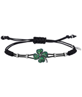 Tsavorite Four Leaf Clover Bracelet