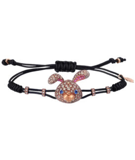 Brown Diamond Rabbit Bracelet