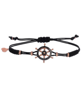 Black Diamond Ship's Wheel Bracelet
