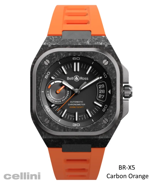 Bell & Ross BR-X5 Carbon Orange Watch