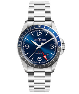 Bell & Ross BR V2-93 GMT Blue Luxury Men's Watch