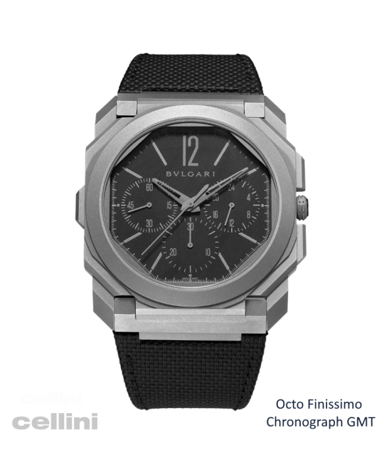 BULGARI - Octo Finissimo Chronograph GMT Blk Dial