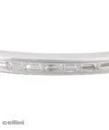 Cellini White Gold Stackable Bangle With Baguette Diamonds