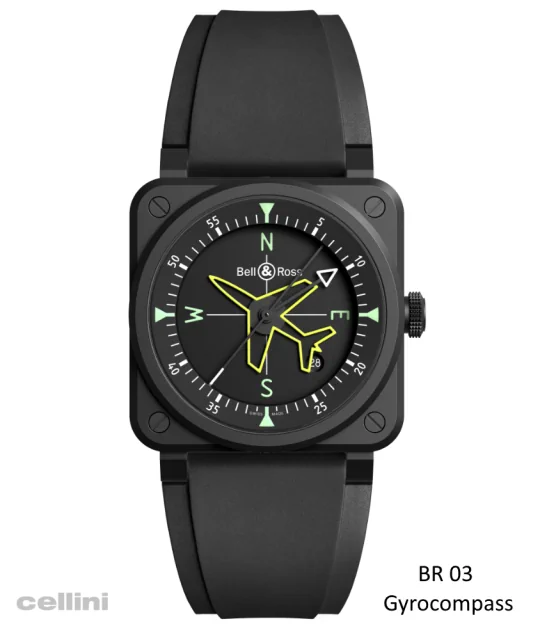 Bell & Ross BR 03 GYROCOMPASS BR03A-CPS-CE_SRB watch