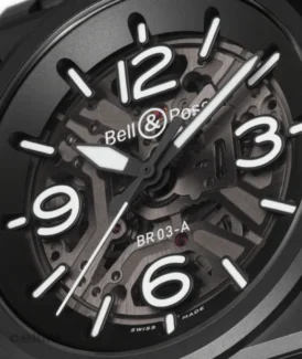 Bell & Ross BR-03 SKELETON BLACK CERAMIC automatic 41mm Watch