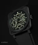 Bell & Ross Skeleton Black Ceramic Lum Automatic Watch