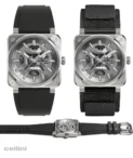 Bell & Ross Skeleton Grey Stainless Steel automatic Watch