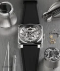 Bell & Ross Skeleton Grey Stainless Steel automatic Watch