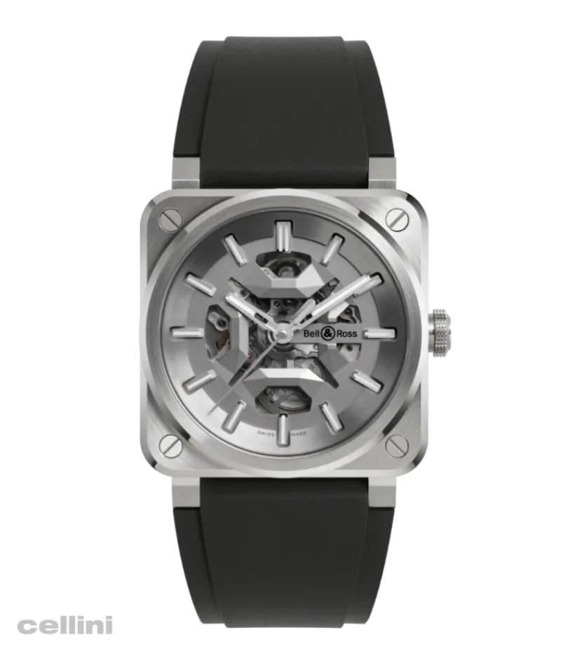 Bell & Ross Skeleton Grey Stainless Steel automatic Watch
