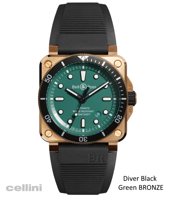 Bell & Ross BR 03-92 Black Green BRONZE Watch