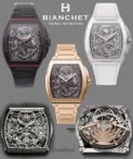 Bianchet Flying Tourbillon Ultrafino Sapphire Case Skeleton Watch