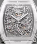 Bianchet Flying Tourbillon Ultrafino Sapphire Case Skeleton Watch