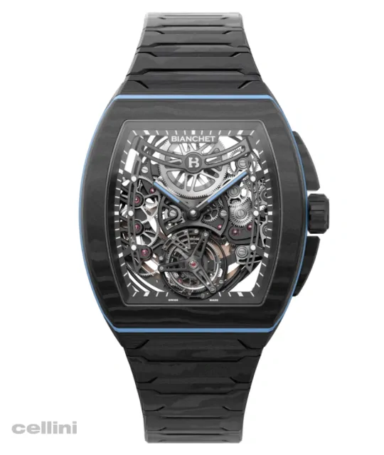 Bianchet Flying Tourbillon Ultrafino Carbon Skeleton Watch
