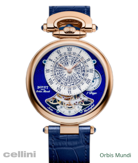 Bovet Orbis Mundi Rose Gold Men's Watch NTHU022