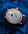 Bovet Récital 23 Rose Gold Blue Dial Diamond Set Womens Watch
