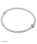 White Gold Flex’it Bracelet With Diamond rondelle