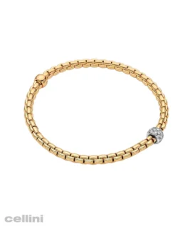 Yellow Gold Flex’it Bracelet With Diamonds