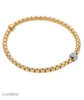 Yellow Gold Flex’it Bracelet With Diamonds