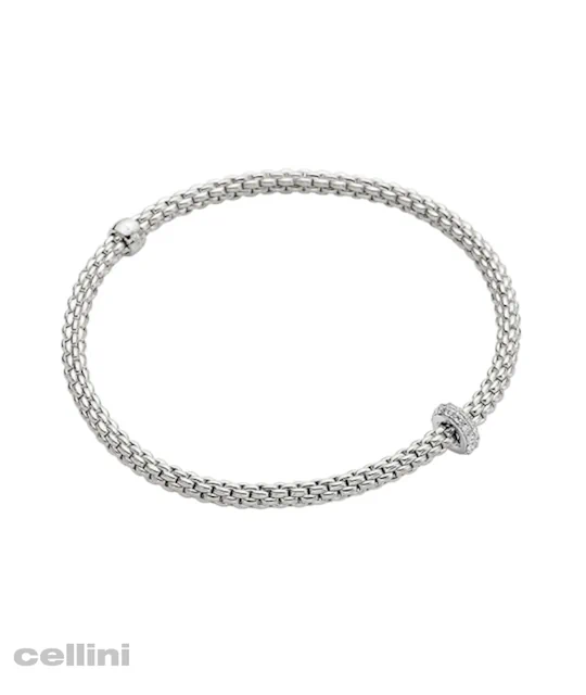 White Gold Flex’it Bracelet With Diamonds