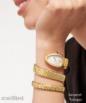 Bulgari - SERPENTI 101923 Doble YG Silver Dial w Diamond