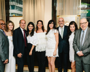 Cellini staff (from left): Artice Jones, Claudette Adams-Levy, Leon Adams, Frances Adams-Cohen, Rachelle Marcus, Marcelle Harari, Abe Azaria, Lindsey Hess and Joel Block