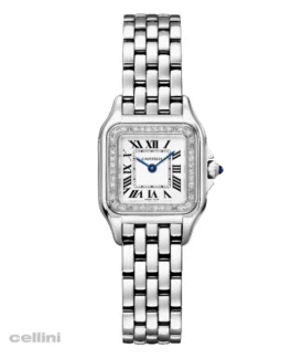Panthère de Cartier Diamond watch, small model - W4PN0016 Diamonds