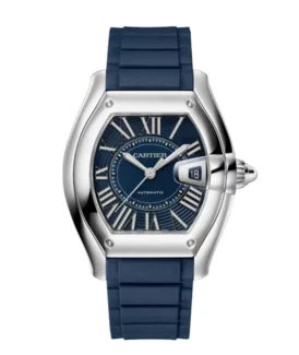 Cartier Roadster Large WSRD0014 Stainless Steel Watch Blue PVD