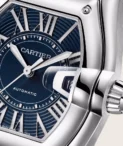 Cartier Roadster Large WSRD0014 Stainless Steel Watch Blue PVD