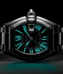 Cartier Roadster Large WSRD0014 Stainless Steel Watch Blue PVD
