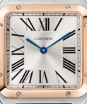 Cartier Santos Dumont Steel and Rose Gold Watch W2SA0037