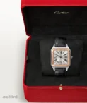 Cartier Santos Dumont Steel and Rose Gold Watch W2SA0037