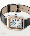 Cartier Santos Dumont Steel and Rose Gold Watch W2SA0037