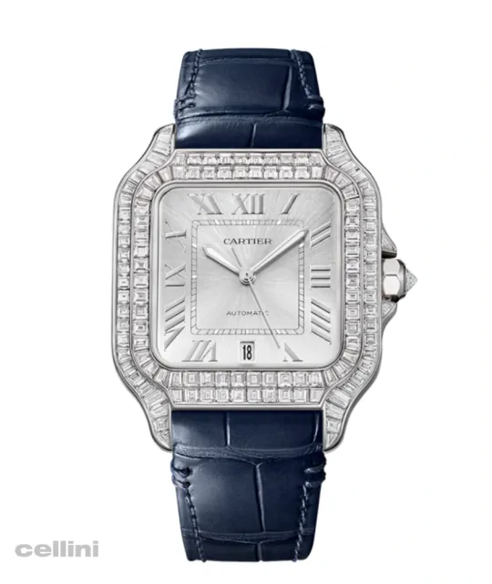 Cartier Santos de Cartier White Gold Diamond Watch
