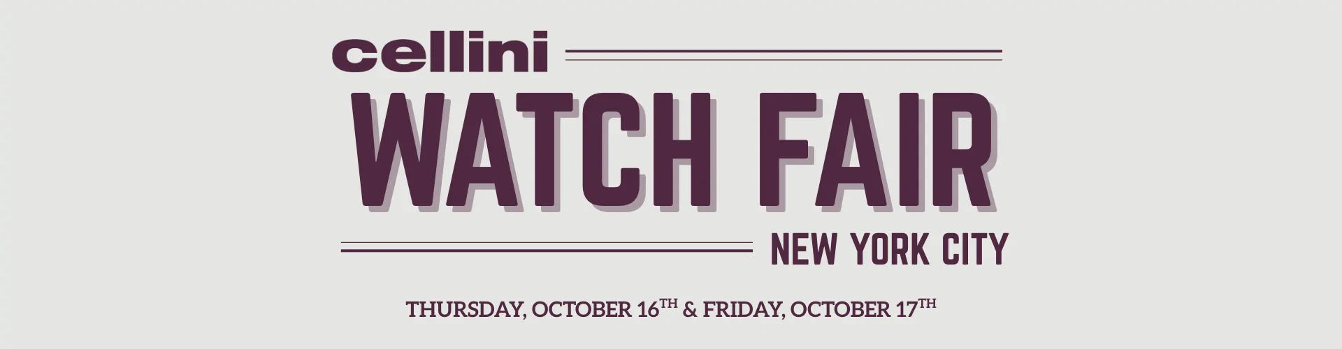 2025 Cellini Jewelers Watch Fair