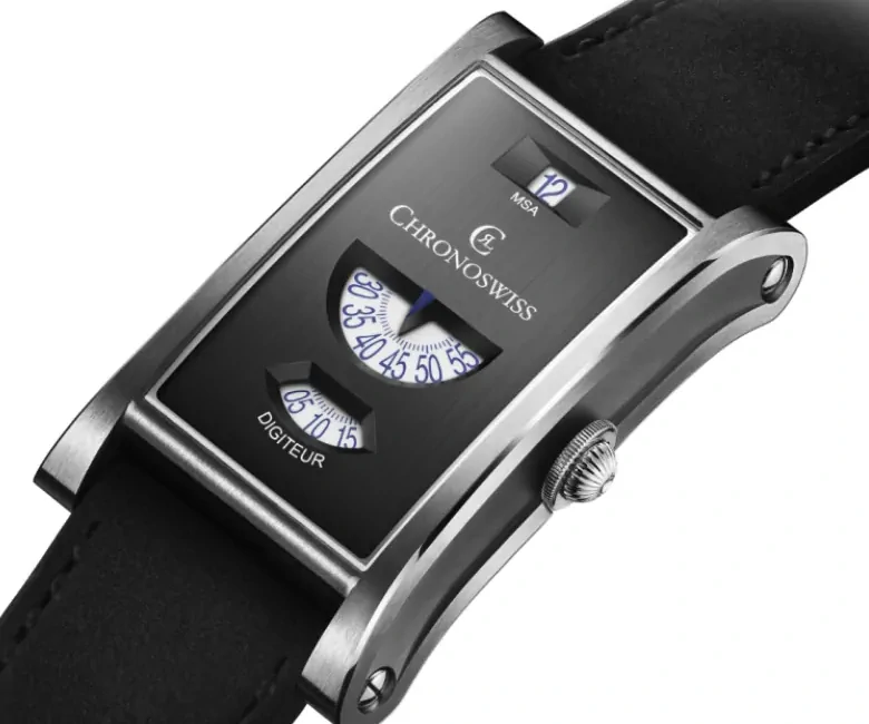 Chronoswiss Neo Digiteur Granit Stainless Steel Watch