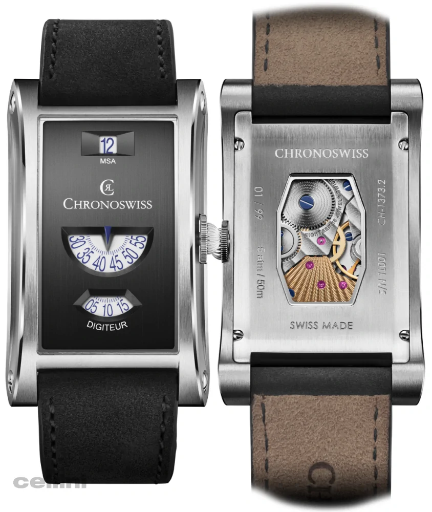 Chronoswiss Neo Digiteur Granit Stainless Steel Watch
