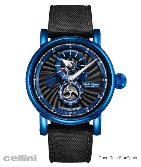 Chronoswiss Open Gear BlueSpark Men's Watch