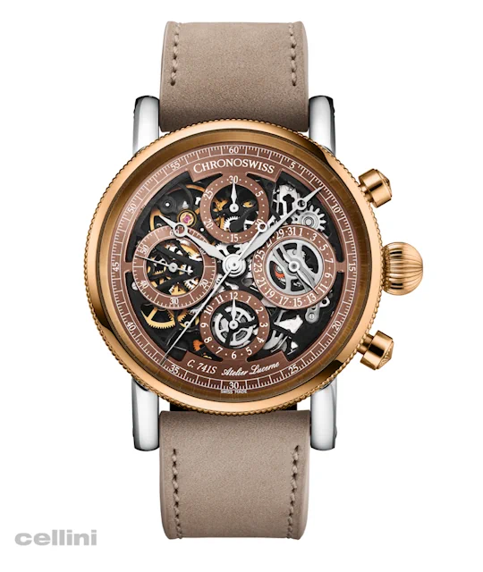 Chronoswiss - Opus Chronograph Dakar Sundown CH-7522.1S-BR Stainless Steel and Gold Watch