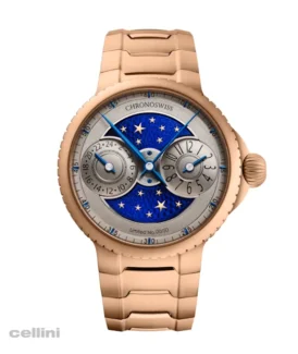 Chronoswiss PULSE GMT Enamel Sky Gold watch