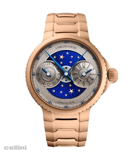 Chronoswiss PULSE GMT Enamel Sky Gold watch