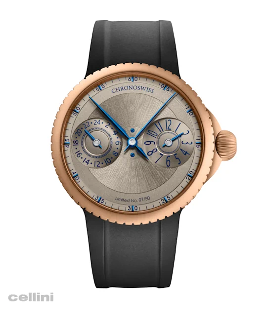 Chronoswiss - Pulse GMT Frosted Guilloche Gold -Ch-4221RM-GR Gold Watch