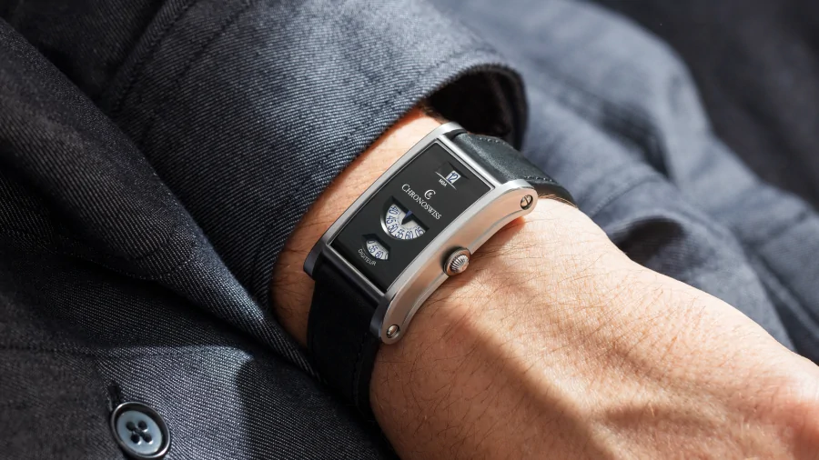 Chronoswiss Neo Digiteur Granit Stainless Steel Watch