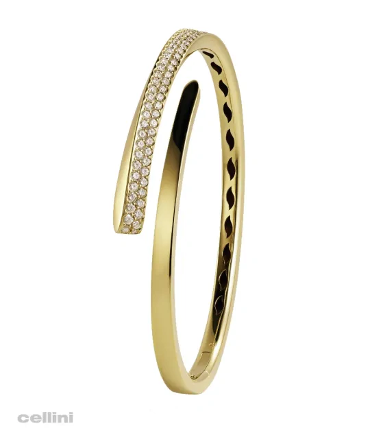 Crivelli Braclet Yellow Gold 2 row Diamond 4358NS_