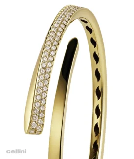 Crivelli Braclet Yellow Gold 2 row Diamond 4358NS_