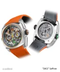 Cyrus Dice Saffron Steel Watch