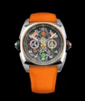 Cyrus Dice Saffron Steel Watch